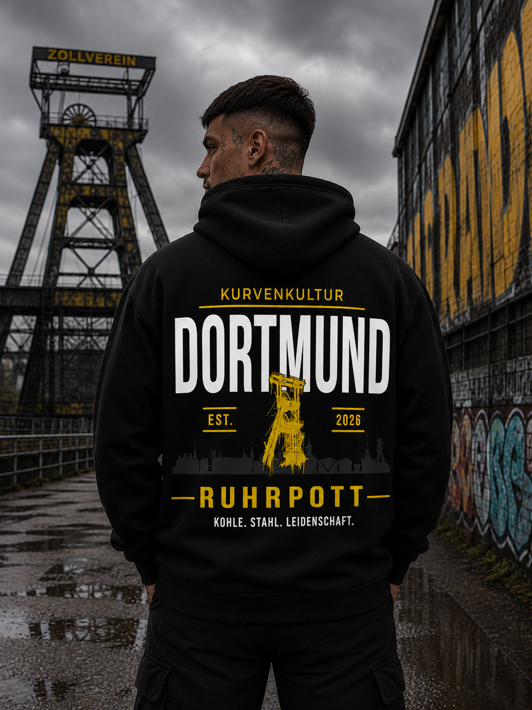 Dortmund Ruhrpott Premium Streetwear Hoodie