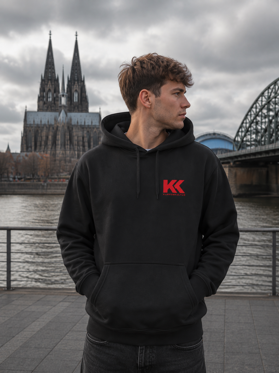 Köln Rhein Kurve Heimat Premium Streetwear Hoodie