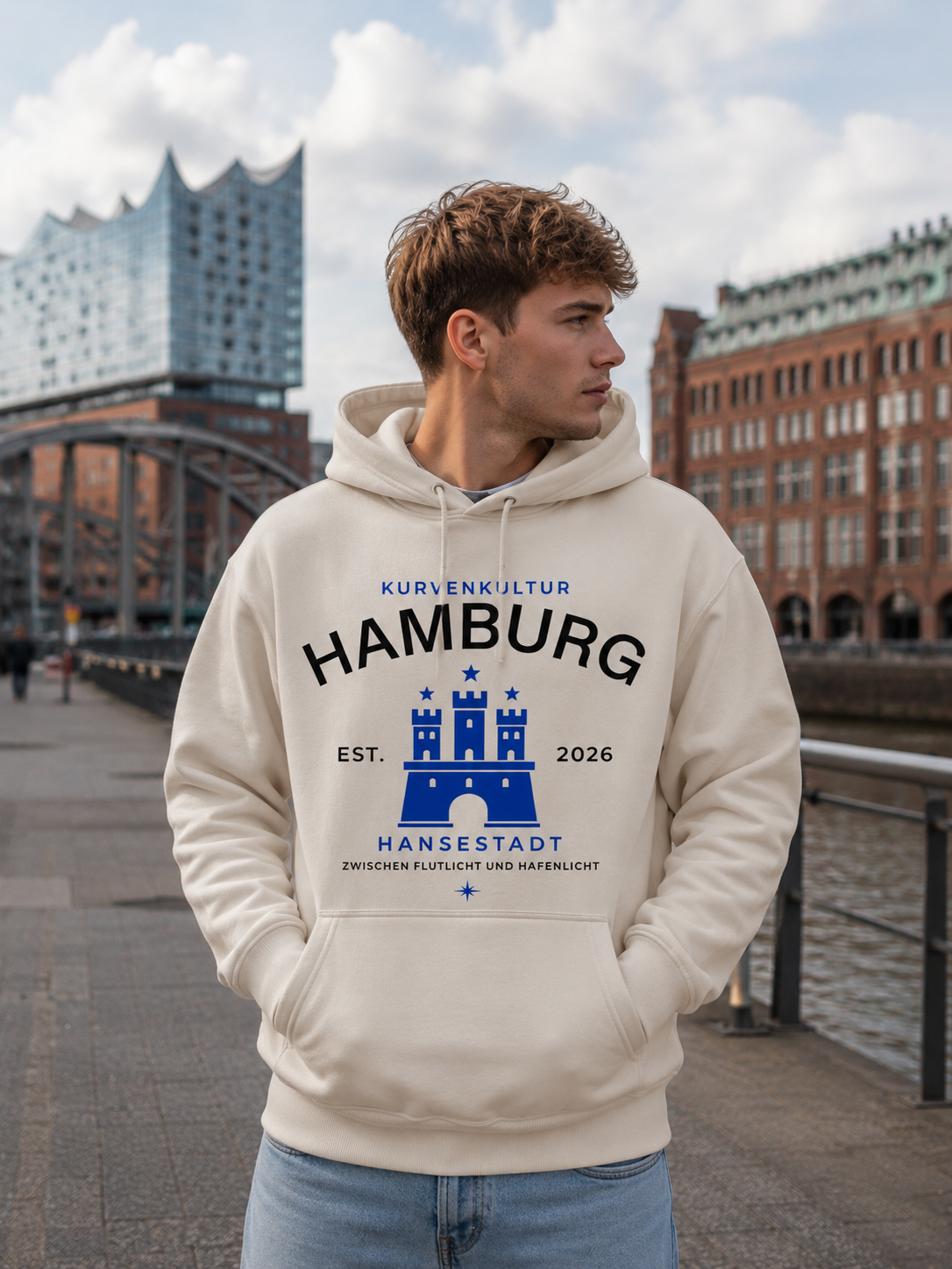 Hamburg Hansestadt Premium Streetwear Hoodie