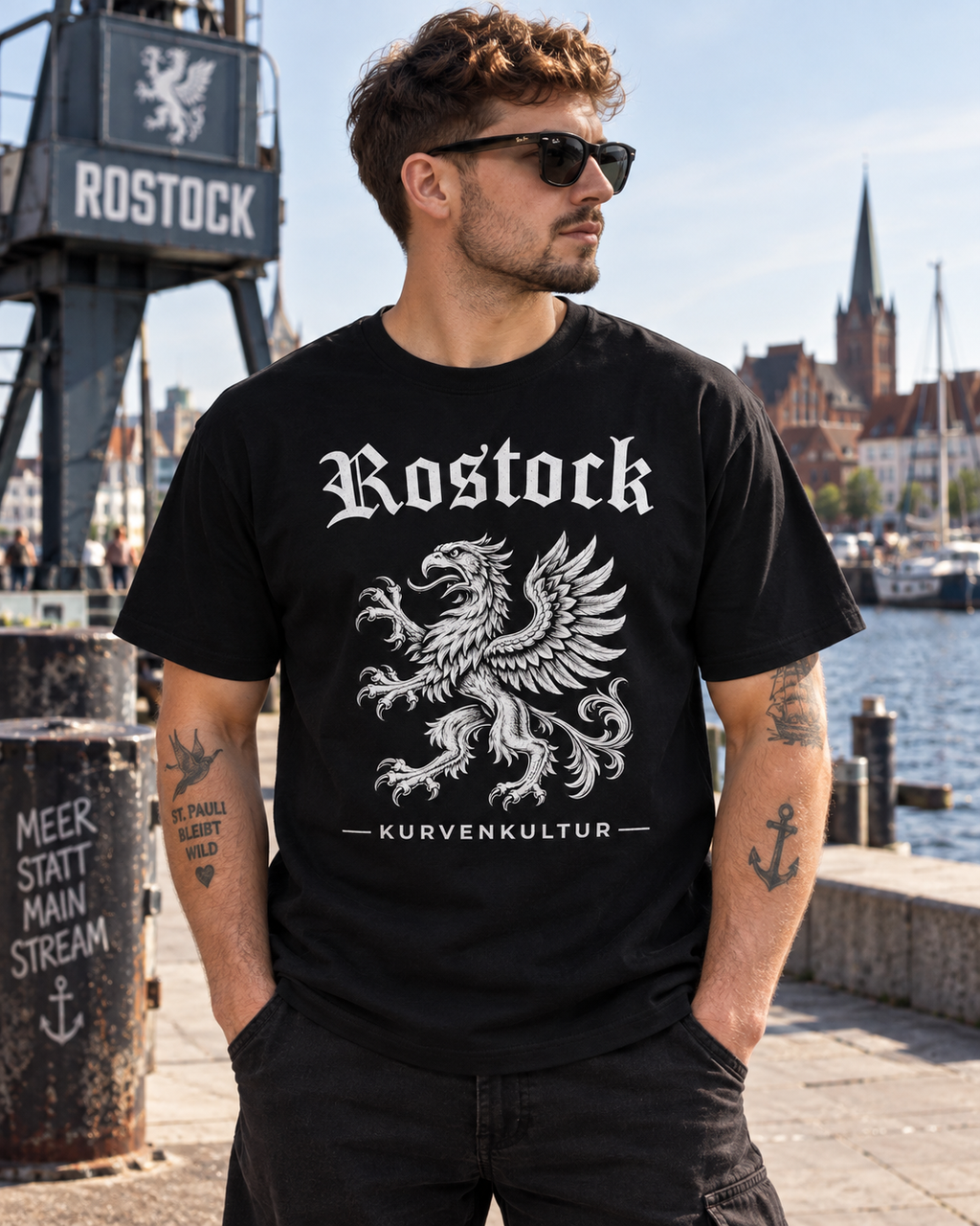 Rostock T-Shirt – Greif | Kurvenkultur