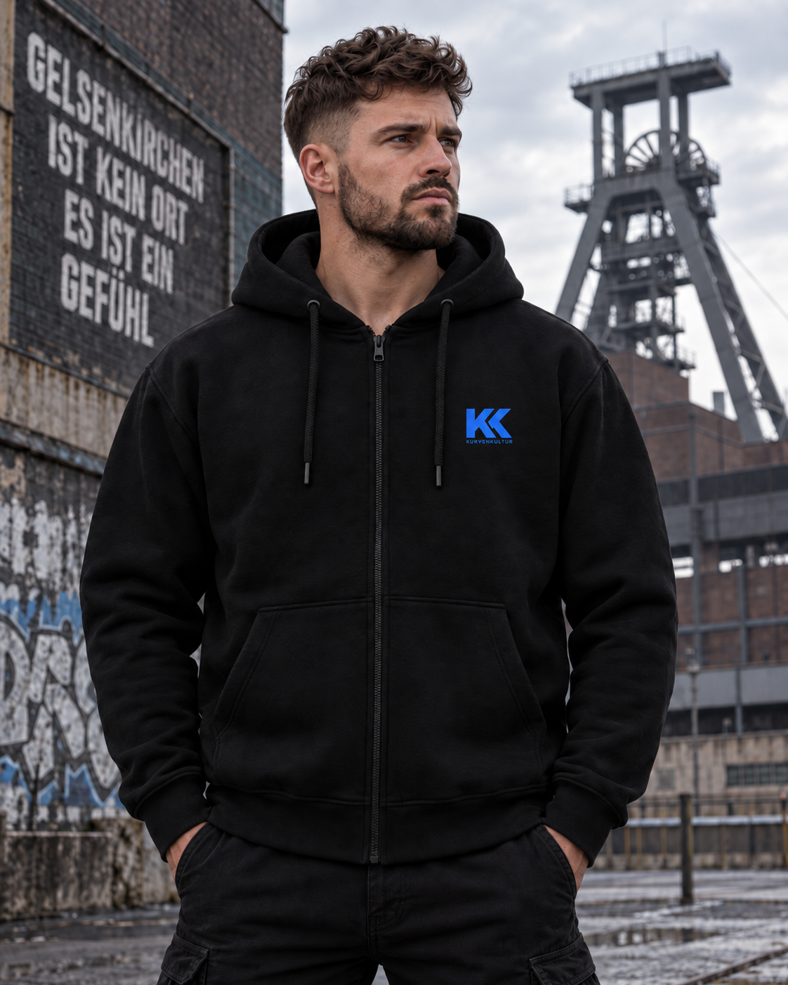 Schalke Zipperjacke – Kumpel. Kohle. Leidenschaft. | Kurvenkultur