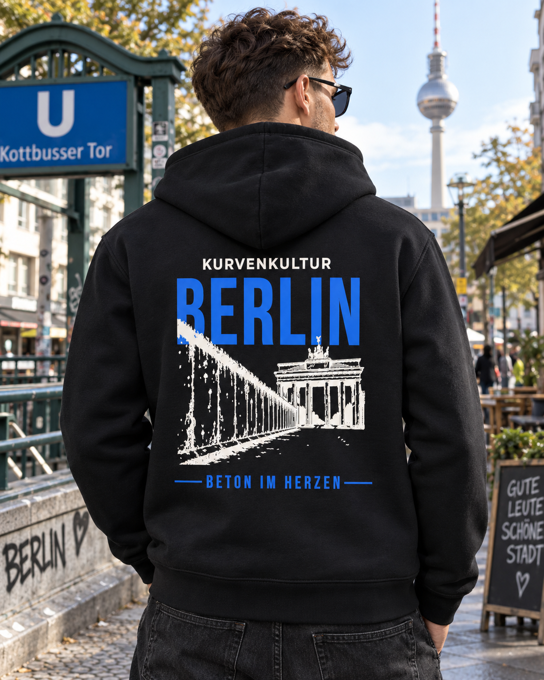 Berlin Zipperjacke – Beton im Herzen | Kurvenkultur