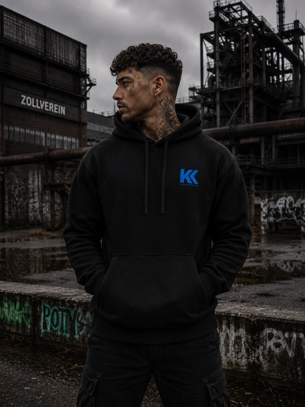 Schalke Kumpel Kohle Leidenschaft Premium Streetwear Hoodie