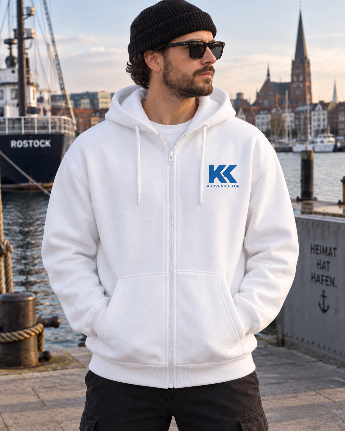 Rostock Zipperjacke – Kopf hoch. Wind von vorn. | Kurvenkultur