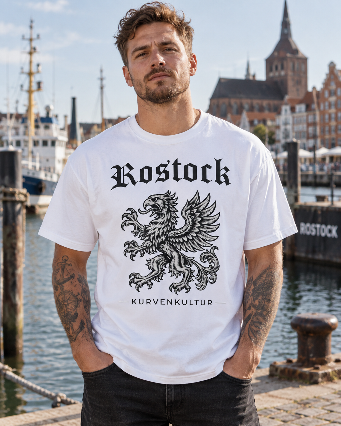 Rostock T-Shirt – Greif | Kurvenkultur