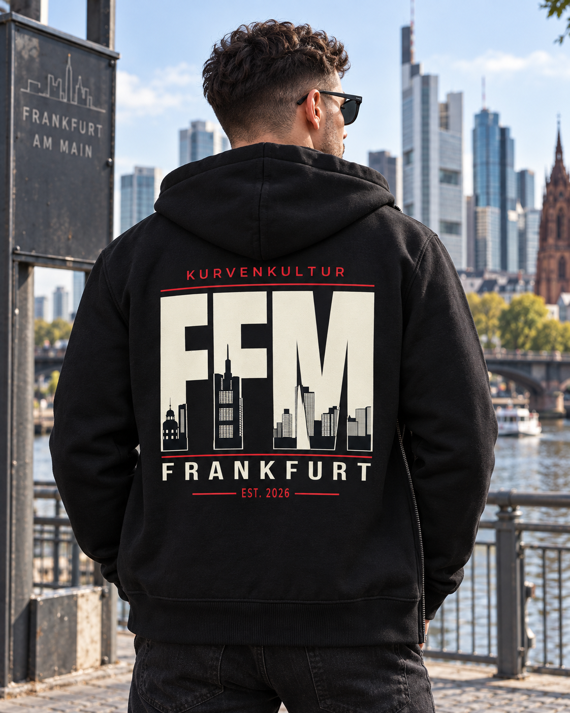 Frankfurt Zipperjacke – FFM Skyline | Kurvenkultur