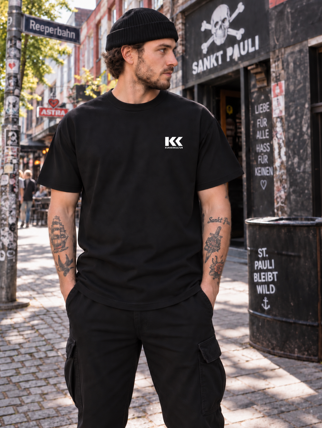 St. Pauli T-Shirt – Heimat Kiez | Kurvenkultur