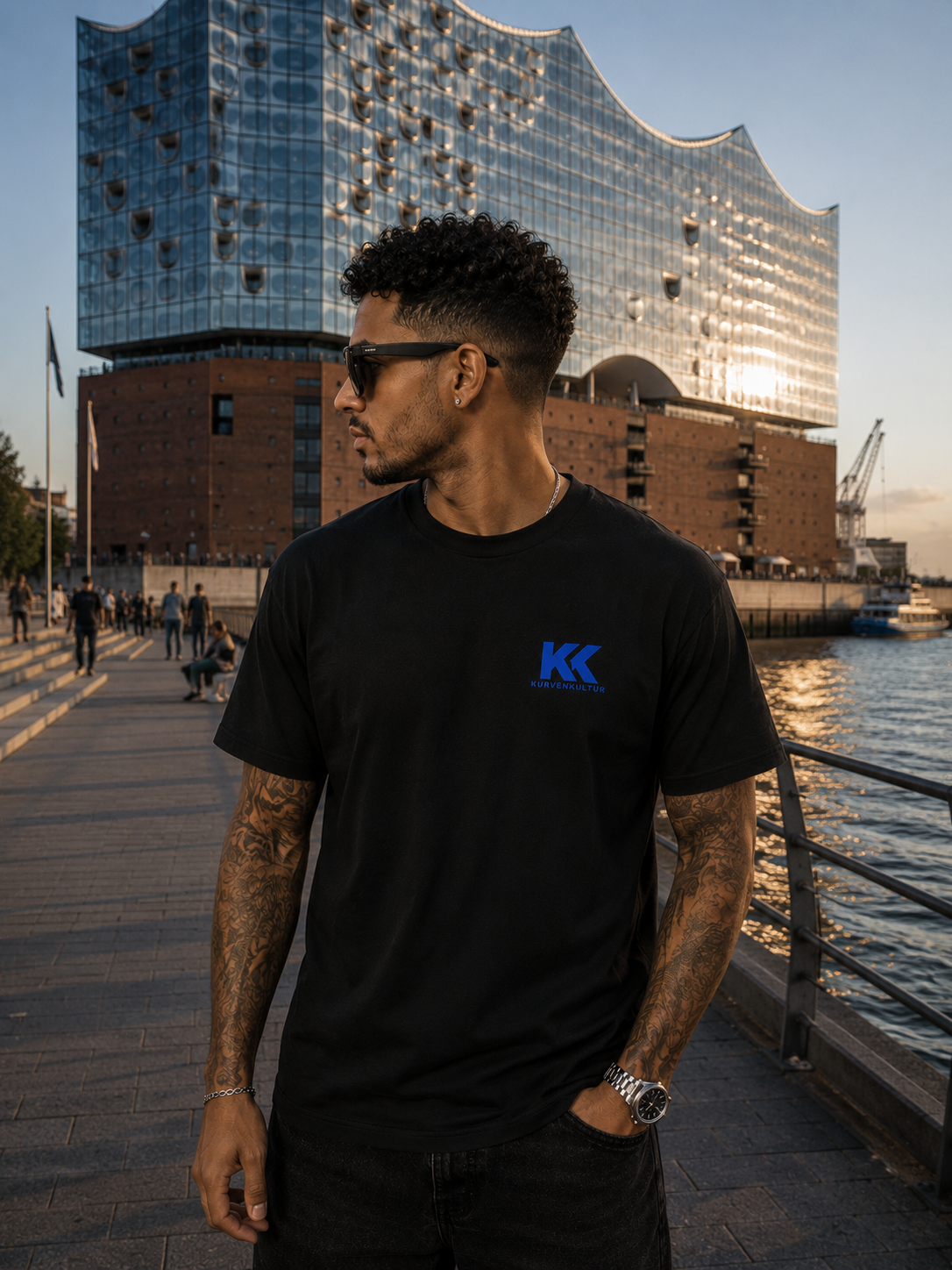 Hamburg Hafenkante T-Shirt-Premium Streatwear