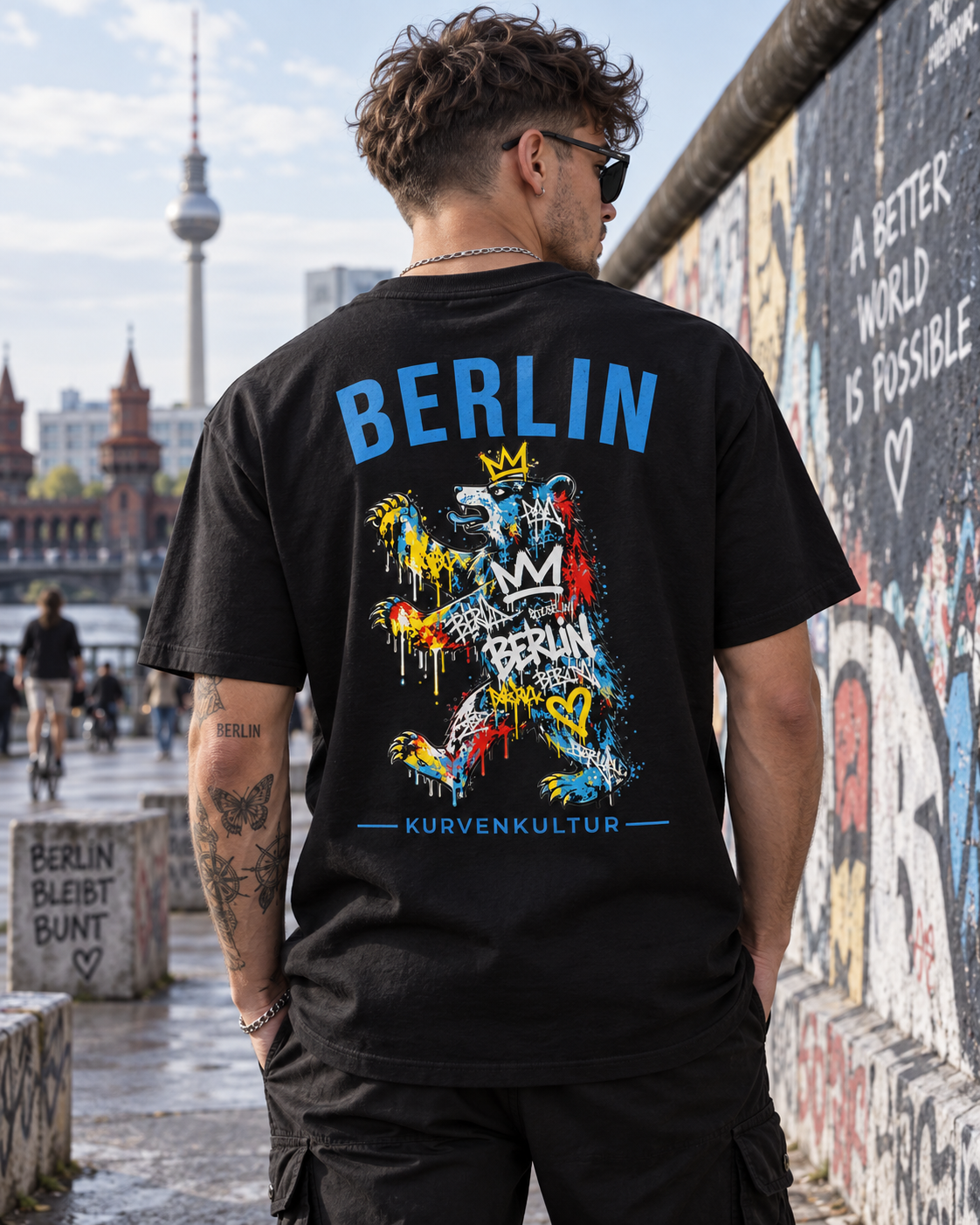 Berlin Graffiti T-Shirt – Hauptstadt Street Art | Kurvenkultur