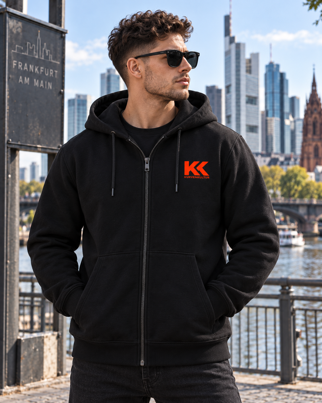Frankfurt Zipperjacke – FFM Skyline | Kurvenkultur