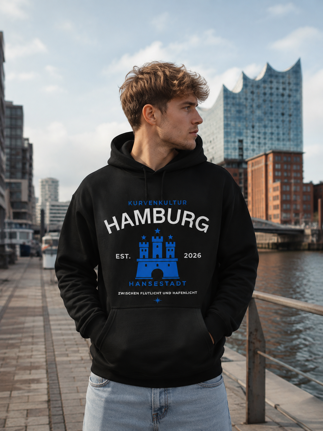 Hamburg Hansestadt Premium Streetwear Hoodie