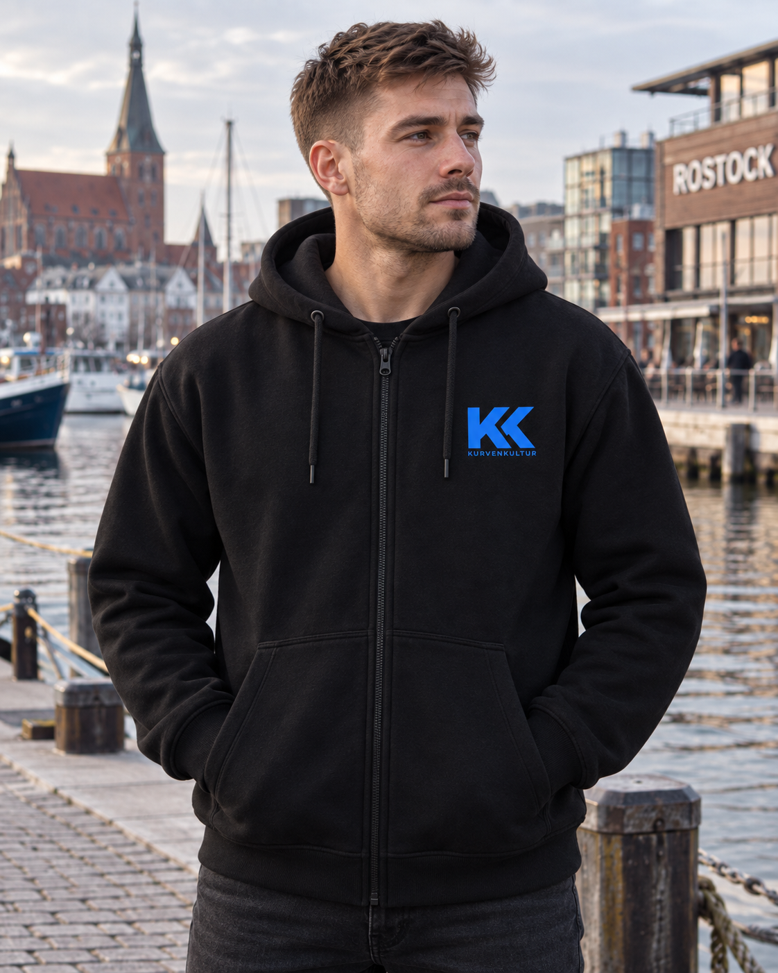 Rostock Zipperjacke – Kopf hoch. Wind von vorn. | Kurvenkultur