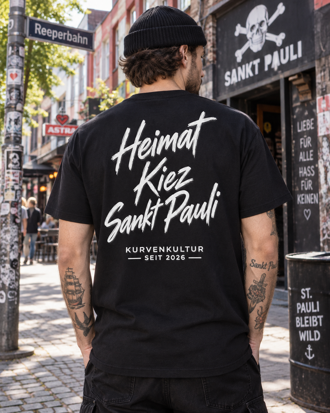 St. Pauli T-Shirt – Heimat Kiez | Kurvenkultur