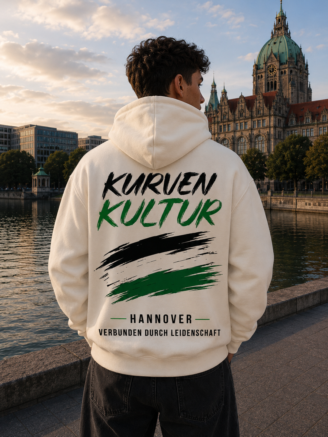 Hannover Verbunden durch Leidenschaft Premium Streetwear Hoodie