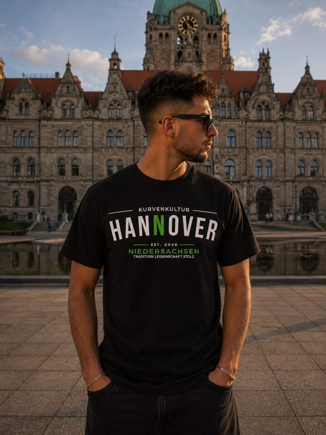 Hannover Niedersachsen Frontprint T-Shirt