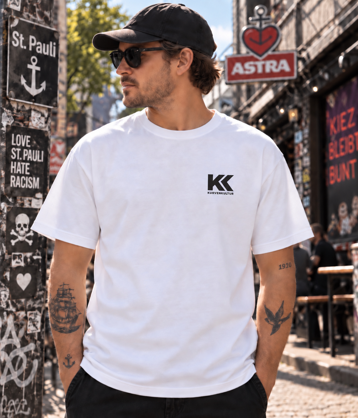 St. Pauli T-Shirt – Heimat Kiez | Kurvenkultur