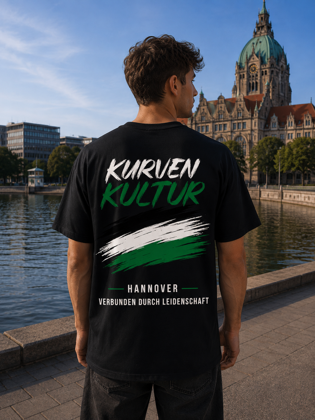 Hannover Verbunden durch Leidenschaft Premium Streetwear T-Shirt