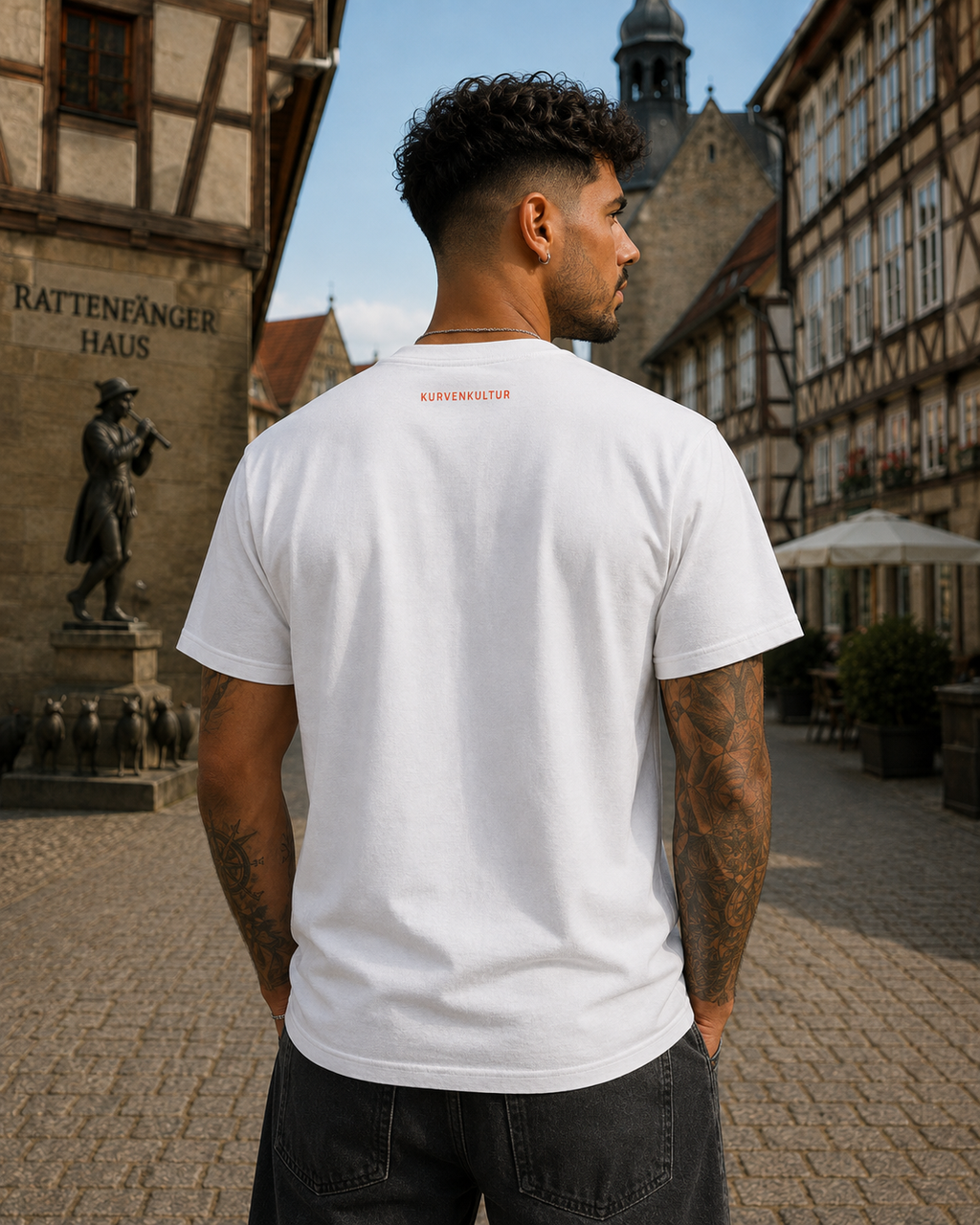 Hameln Rattenfänger Stadt Premium Streetwear T-Shirt