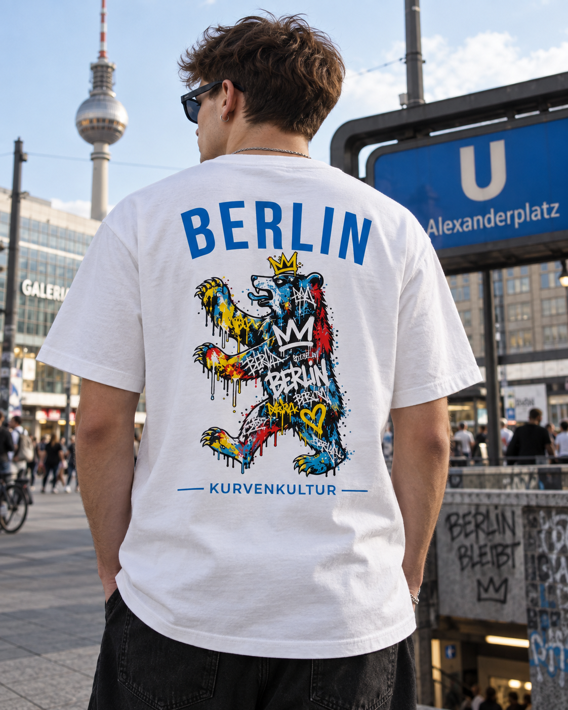 Berlin Graffiti T-Shirt – Hauptstadt Street Art | Kurvenkultur