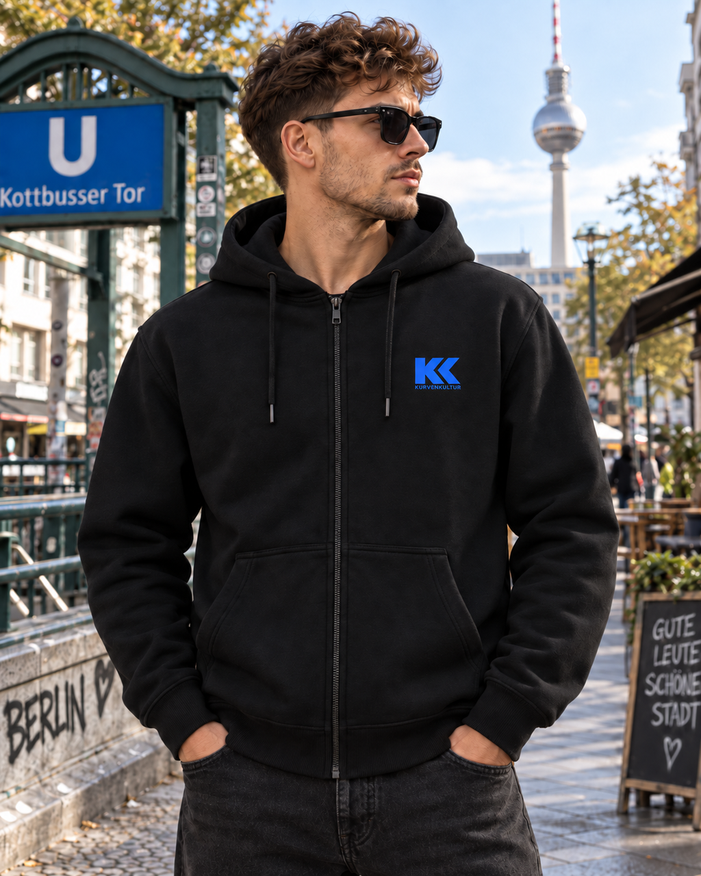 Berlin Zipperjacke – Beton im Herzen | Kurvenkultur